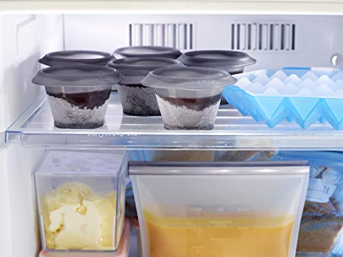 Miniatura 5 de Lékué Set 6 Moldes repostería Coulant Chocolate, silicona Negro Translúcido