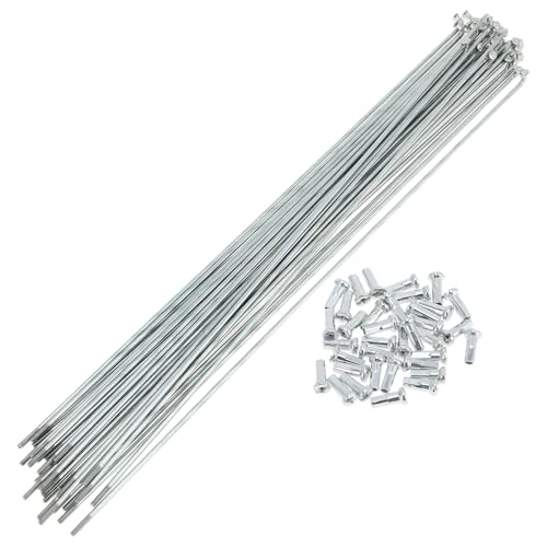 Rayons de vélo 14G argentés de 273 mm avec écrous pour remplacer vos rayons cassés ou tordus