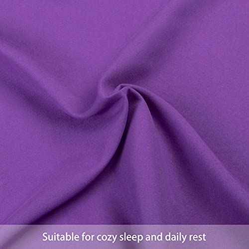 Flxxie 2 Pack Microfiber Toddler Pillowcases, 14X20 Inches Fits Baby Pillow Sized 12X16, 13X18 Or 14X20, Soft And Cozy Small Travel Pillow Covers With Envelope Closure, Purple #TOP2