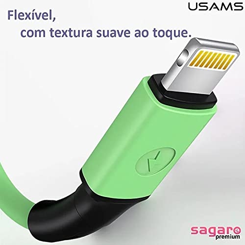 Cabo Lightning para iPhone USAMS 1M Reforçado (Lilás)