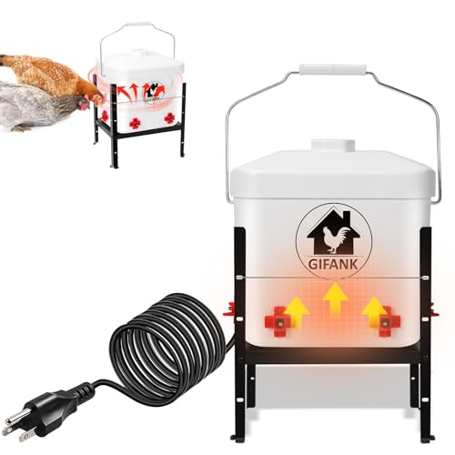 Heated Chicken Waterer Automatic Adjustable 2 Gallon