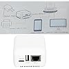 USB 2.0 Network Print Server, LAN Print Share Server for USB Printers Computer Print Server Adapter for or Later, for Android, for iOS (US Plug)