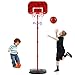 URBZUE Canasta Baloncesto Infantil, Altura Ajustable 63CM-150CM, para niños 3+, con Redes para Aros de Baloncesto, Regalo de Juguetes de Baloncesto en Exterior y Interior