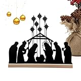 Decoración de mesa de Navidad – 25 cm Decoración de Belén grande, para Th