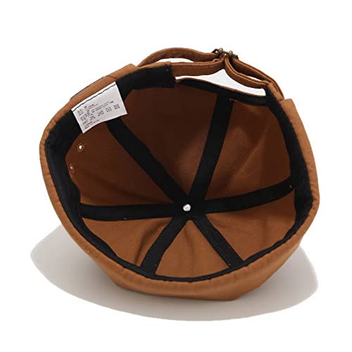 Faringoto Touca masculina de algodão sem aba boné marinheiro punho enrolado retrô gorro, Preto, Tama