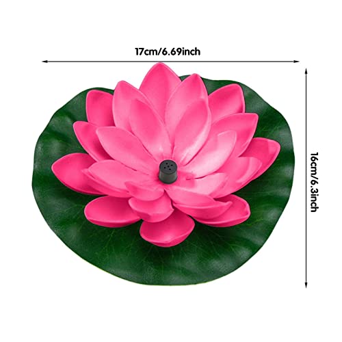 Water Fountain Solar Powered Bird Bath Fountain with 6 Nozzles Free Standing Floating Lotus Garden Water Fountain Solar Water Fountain Pump for Pond,Garden,Patio,Pool,Fish Tank Decorations - Thumbnail 3