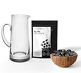 wellness hut Elite Shungite Stones - for Shungite Water - 1/4 Pound (114 Grams) 0.5-1.2 inch Stones