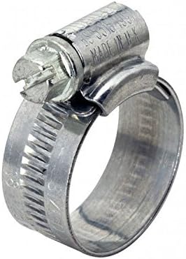Best Price Square 00MS Hose Clamp, Zinc Plated 13-20MM, Silver, 10 Pieces