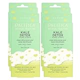 Pacifica - Blackhead Remover Strips Nose Strips - 6-PACK Kale Detox Skin Care - Deep Cleansing Nose Strips w/Instant Pore Unclogging - Oil-Free Non-Comedogenic Vegan Clean Beauty Dermatologist Tested