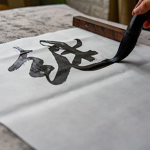 PATIKIL Papel Xuan, 100 folhas de papel de arroz com grade 