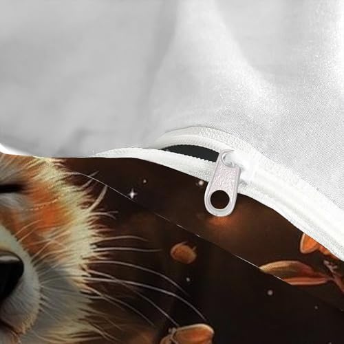 Housse de couette renard dessin animé imprimé 3D literie microfibre - 5