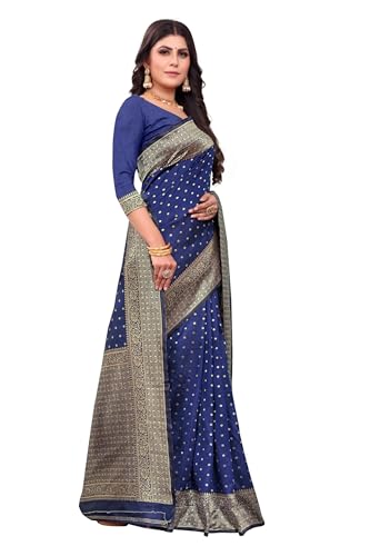 Image of Avantika Fashion Women's Kanjivaram Soft Silk Banarasi Sarees With Blouse Piece