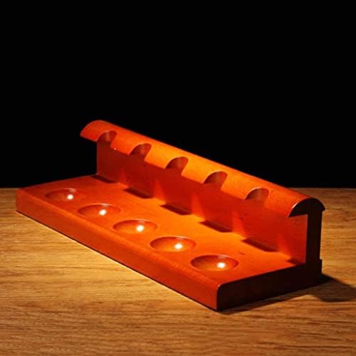 Tobacco Stand Display Rack, Wooden Tobacco Pipe Stand Display Holder, Wooden Tobacco Pipe Stand - Pipe Rack Display Holder - Solid Wood Hand Carved Straight L-Shaped Holder for 5 Smoking Pip