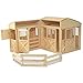 Melissa & Doug Folding Wooden Horse Stable Dollhouse With Fence