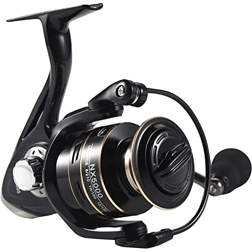 BNTTEAM Carrete de Pesca Spinning 5.2:1/4.7:1,12BB/14BB, de la Marca Carrete de Metal para Pesca Spinning, Series 1000, 2000, 3000, 4000, 5000, 6000 y 7000
