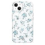 VELVET CAVIAR for iPhone 15 Case Coquette Flowers - Compatible with MagSafe - 10ft Drop Tested - French Blue Floral