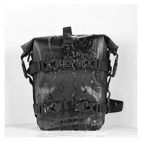 Solución sin espacio en moto: bolsa impermeable para barras de choque NC750X 3