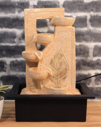 Image of Water Fountain for Home Tabletop Indoor Water Fountain for Living Room Waterfall Fountain Indoor Home Decor Table Top Fountain Waterfall Showpiece Indoor Fountain