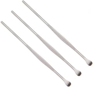 FOMIYES Ear Cleaner Tool Ear Wax Remover Ear Cleaning Stick Stainless Steel Ear Curette Limpiador De Oidos Ear Pick Tool Stainless Steel Earpick Ear Cleaning Spoon Ear Spoon Asia Major