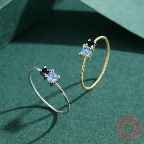 Anillo plata de ley 100% charm crystal para joyería de moda finger ring 2