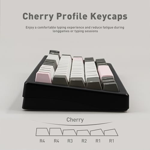 Teclas PBT para teclado mecánico Cherry MX de 130 teclas sublimadas en blanco y negro 4