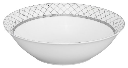 Lorren Home Trends 57-Piece Porcelain Dinnerware Set, Verona, Service for 8