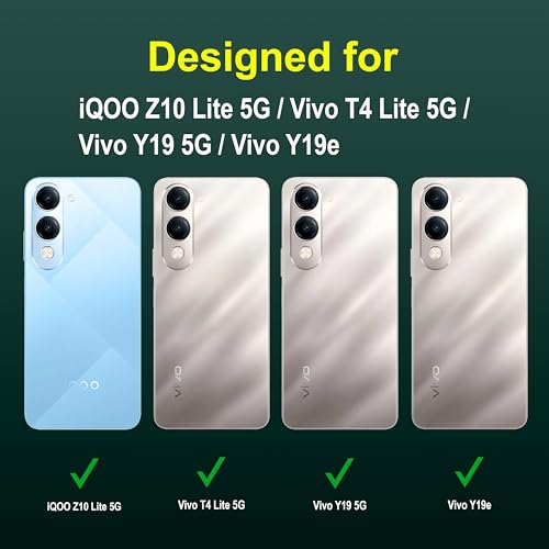 Image of amazon basics Back Case Cover for iQOO Z10 Lite 5G | Compatible for iQOO Z10 Lite 5G Back Cover | Liquid Silicon Magic Case with Camera Protection | Dark Green