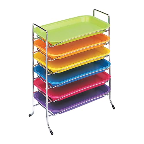 Plasdent 300TRF 6 Tray Rack Chrome for Size F Long Side Loading 10" x 6.25" x 13"