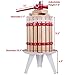 Costzon 1.6 Gallon Fruit and Wine Press, 6 Liter Solid Wood Basket Wine Making Press, Cider Apple Grape Crusher Juice Maker for Kitchen Home Outdoor