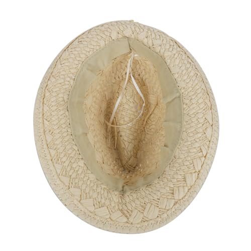 Kids Foldable Panama Straw Hat Hollowed Sun Hat Cap Summer UV Protection Cowboy Beach Hats for Boys Girls3