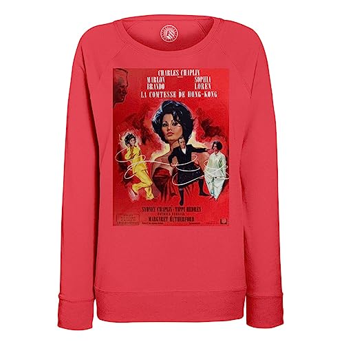 Sweatshirt femme La Comtesse de Hong-Kong, pull à col rond imprimé affiche cinéma vintage rétro