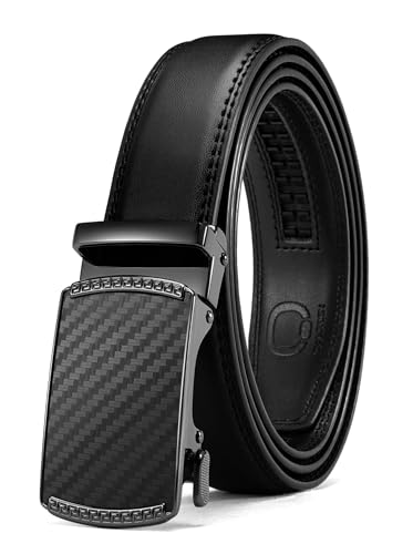 Image of CHAOREN Mens Dress Belt - Mens Ratchet Belt Leather for Dress Pant - Micro Adjustable Belts Fit Everywhere