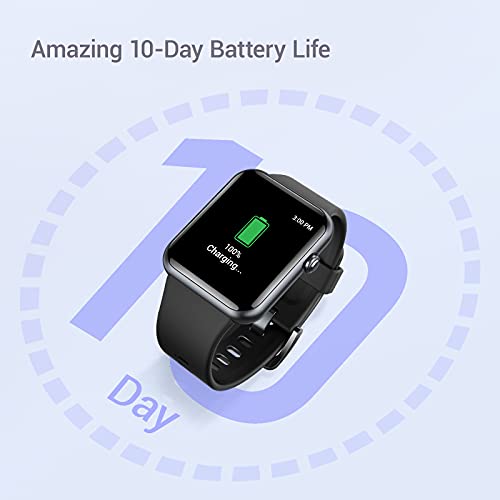 Letsfit IW2 Smart Watch, 1.55 Inch LCD Color Screen Smartwatch for Android and iOS Phones, Heart Rate Monitor & Blood Oxygen Saturation, 5ATM Waterproof Pedometer Fitness Tracker for Men Women - Thumbnail 7