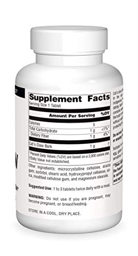 Source Naturals Cat's Claw Bark Una De Gato 1000 Mg Dietary Supplement - Supports Immune System - 120 Tablets #TOP2