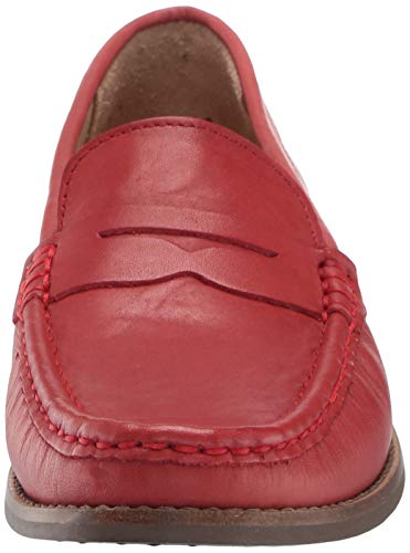 Driver Club Usa Unisex Genuine Leather Boys/Girls Casual Comfort Slip On Moccasin Penny Loafer Driving Style, Coral Nappa 11 M Us Little Kid #TOP1