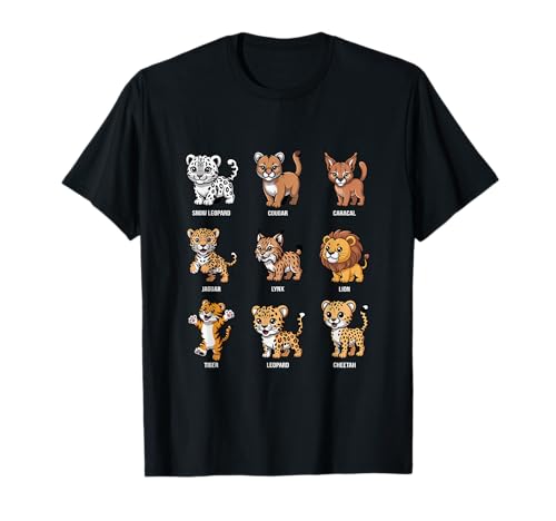 Cute Cartoon Big Cats Snow Leopard Tiger Lion Cheetah T�V���c