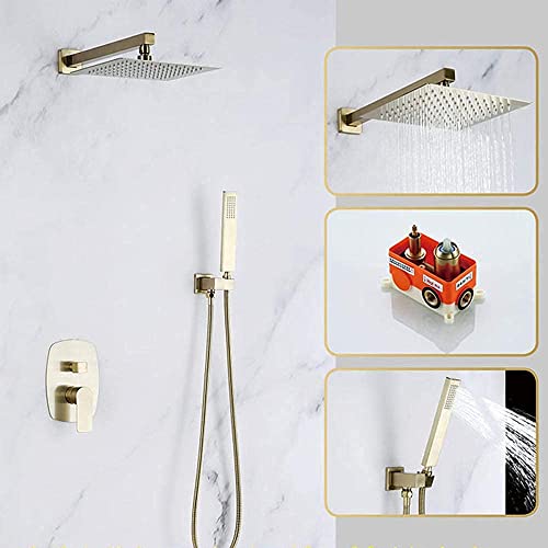 Mélangeur d'or et pommeau de douche anticalcaire pour eau dure - 8