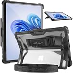 TECHGEAR DuraTUFF Case for Microsoft Surface Pro 11 / Pro 9 [Signature Keyboard Compatible] Tough Rugged HEAVY DUTY Armour Shockproof Case with Hand & Shoulder Strap, Stand Cover & Pen Holder