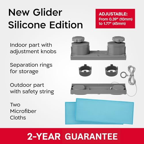 Tyroler de Glider R-4 AFC limpiacristales magnetico Doble Cristal | Se Adapta a Ventanas de Cristal Simple, Doble y Triple de 10-45 mm | Limpia Ventanas magnetico | Limpiador de Cristales magneticos - imagen 5