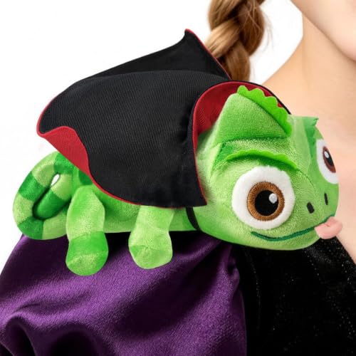 INOMO Chameleon Shoulder Plush with Detachable Cape, Halloween Costumes for Girls Women, Magnetic Shoulder Buddy, 7.1-Inch Lightweight Lizard Stuffed Animal, Cosplay Prop Gifts for Kids & Adults - image 1
