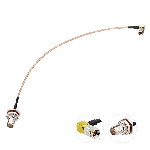 Miniatura 2 de BINGFU DIN 1.02.3 macho en ángulo recto a BNC hembra 75 ohmios SDI Cable 12 pulgadas 2 -Pack para 3G HD SDI Vedio Recorder Cámara Monitor Audio
