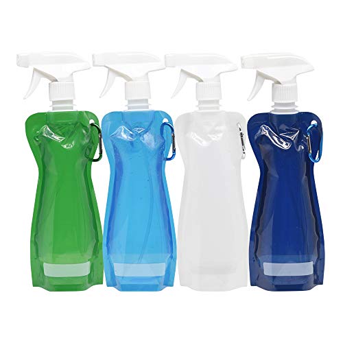 Water Empty Alcohol Spray Bottles For Homemade Cleaning Solutions, 15 oz Travel Hair Plastic Clear Spray Bottle For Essential Oils, Hand Sanitizer,Gardening, Plant Mist, Hair Care Products.