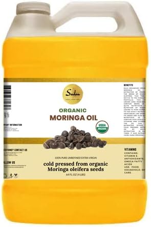 4 LBS OF 100% Pure Organic Cold Pressed Unrefined Moringa Oil