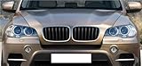 Car Front Grille Grills Gloss Black Front Kidney Double Slat Grill Grille For BMW For X5 E70 2007-2013 For X6 E71 E72 2008-2014 Car Accessories Front Grill(Matte Black) - Image 3