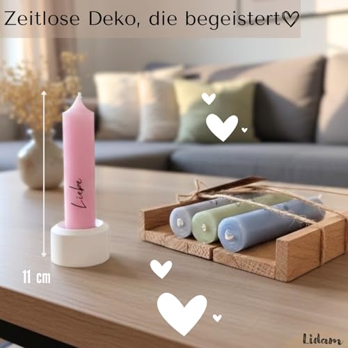 Kerzen Geschenkset | nimm dir, was du brauchst | Kerzenhalter & Trockenblumen – stilvolle Geschenke für Frauen, Freundin, Geschenke für Mama, Lieblingsmensch, Geschenkset Frauen
