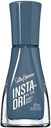Sally Hansen Insta-Dri Nail Polish | Quick Dry, Long Lasting, Streak-Free Shine | Opaque, Shiny | 507 Time to Indi-go | Deep Indigo Blue Nail Color.