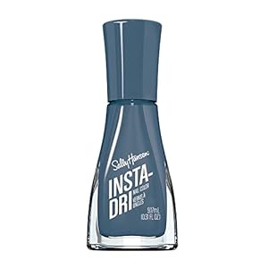 Sally Hansen Insta-Dri Nail Polish | Quick Dry, Long Lasting, Streak-Free Shine | Opaque, Shiny | 507 Time to Indi-go | Deep Indigo Blue Nail Color.