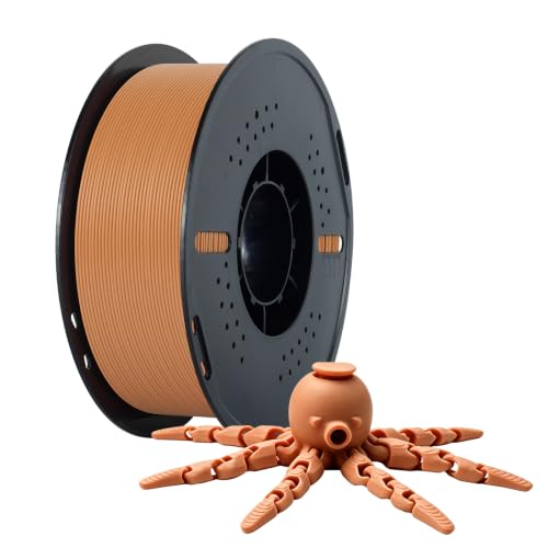 Kingroon Brown PLA Filament 1.75mm, 1kg Spool (2.2lbs), +/- 0.03mm Accuracy, Clog-Free Purple Filament 1kg, Fits for Mos