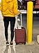 InUSA PILOT Luggage with Ergonomic Handles | Spacious Travel Suitcase with Four Spinner Wheels and Studs | 20 Inch Hardside Carry-On Spinner Luggage | Wine