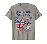 I Put The 'Tism' in Patriotism Eagle Patriotic Pride T-Shirt
